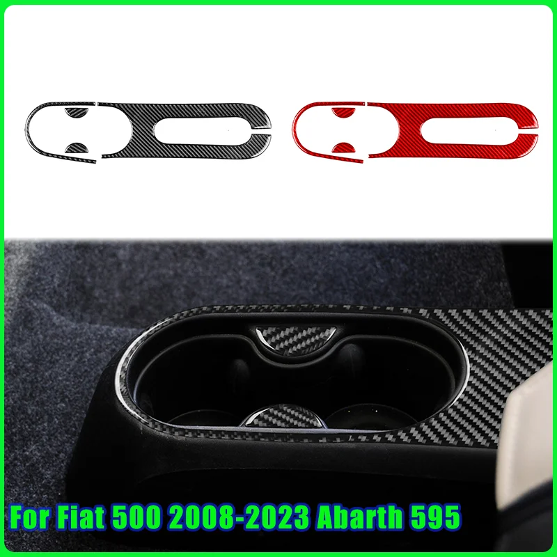 

Крышка панели ручного тормоза центральной консоли автомобиля, наклейка из настоящего углеродного волокна для Fiat 500 Abarth 595 Abarth 695 2012 2013 2014 2015-2023