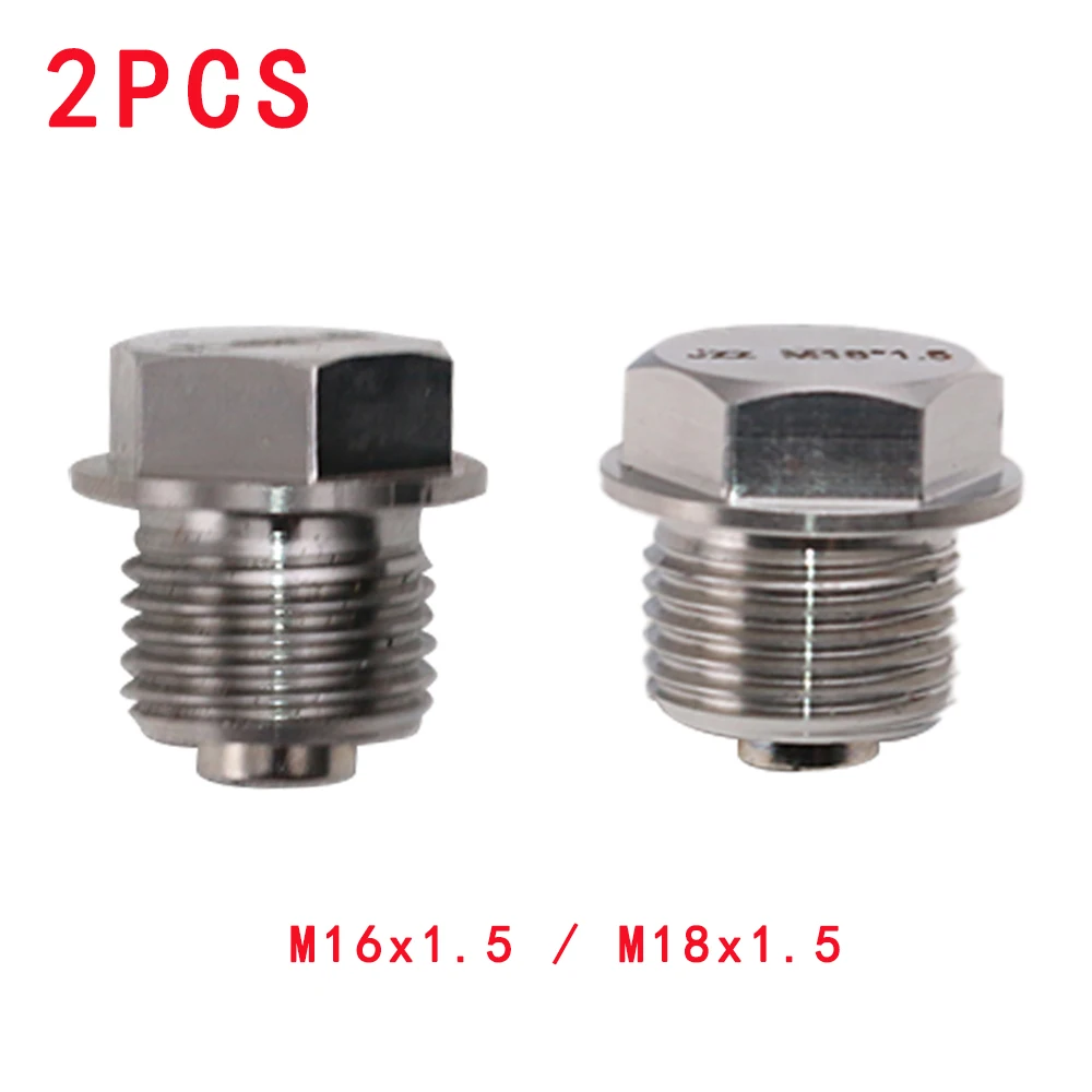 

2PCS M16x1.5 M18x1.5 Engine Dress Up Magnetic Oil Drain Plug Car Parts