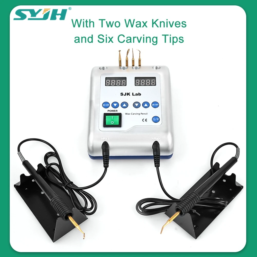 

SYJH стоматологический электрический набор для ухода за воском содержит 6 восковых насадок + 2 ручки для стоматологической лаборатории, электрический восковой резчик, инструменты для стоматологических инструментов
