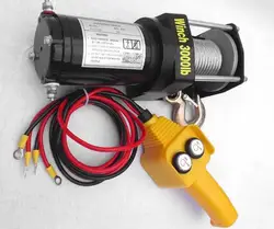 Cabrestante eléctrico de 12V y 24V para coche, grúa pequeña, autorescate, elevación de tracción