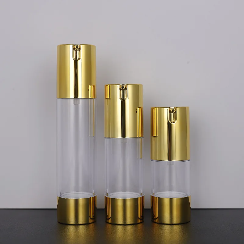 Botella vacía, contenedores de viaje recargables, dispensador de champú, loción, tarro para apretar, plástico transparente, herramienta cosmética de maquillaje de 15/30/50ML