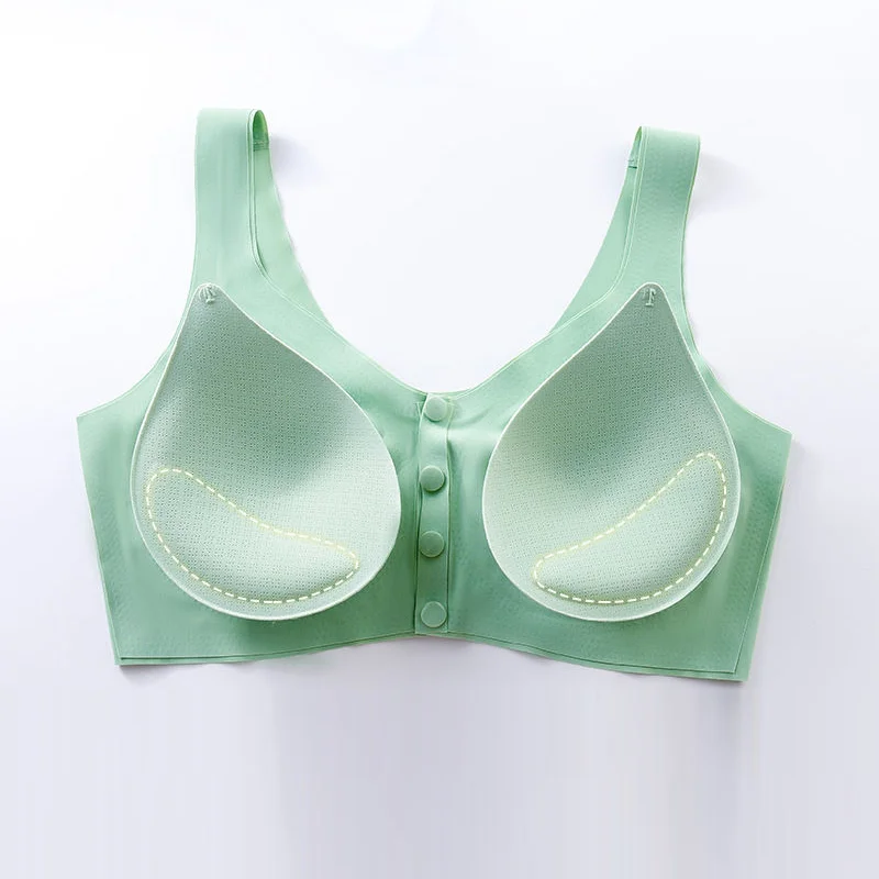 No Trace Maternity Nursing Bra for Pregnant Women Underwear Breastfeeding Bra Front Button Thin Soutien Gorge Lactancia Femme