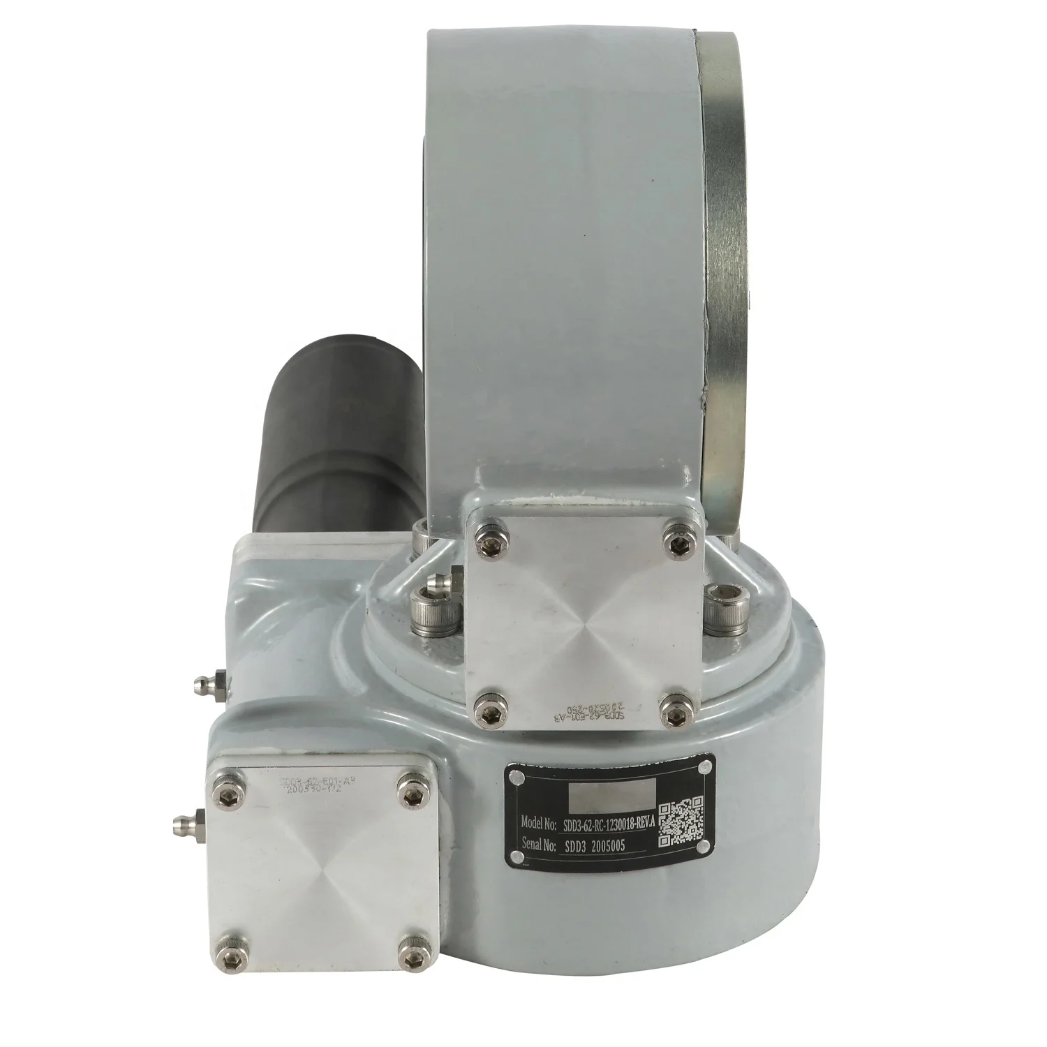 Picture 3: Dual Axis Worm Slew Drive for Solar Panel Tracker System 24V DC Motor 621 Reduction Ratio ODM Mounting Kit for PV Tracking