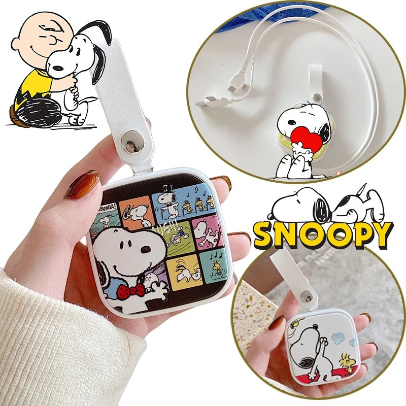 Snoopy Super Fast Charging Cable Retractable Data USB Cord for Xiaomi Samsung Huawei Type-c Anime Fast Charger Cable Accessories