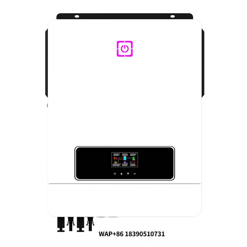 

Гибридный солнечный инвертор 10,2 кВт, 48 В постоянного тока, вкл. и выкл. зарядное устройство 160 А, 90–500 В, фотоэлектрическое устройство