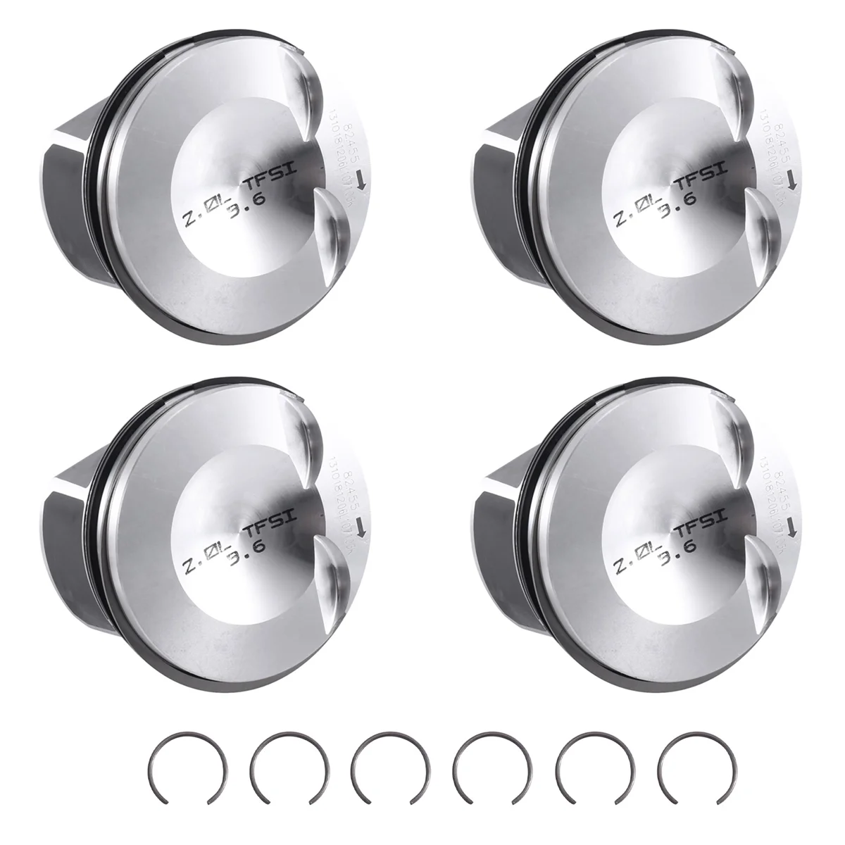 

4X Engine Pistons Set & Rings 82.51mm Φ23mm for VW Tiguan AUDI A4 Q5 2.0T 06H107065DM