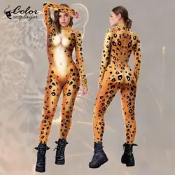 Color Cosplayer Beast Cosplay Jumpsuit Animal Animal Skin Texture Costume Women Bodysuit Adult Catsuit Halloween Sex Body Suit