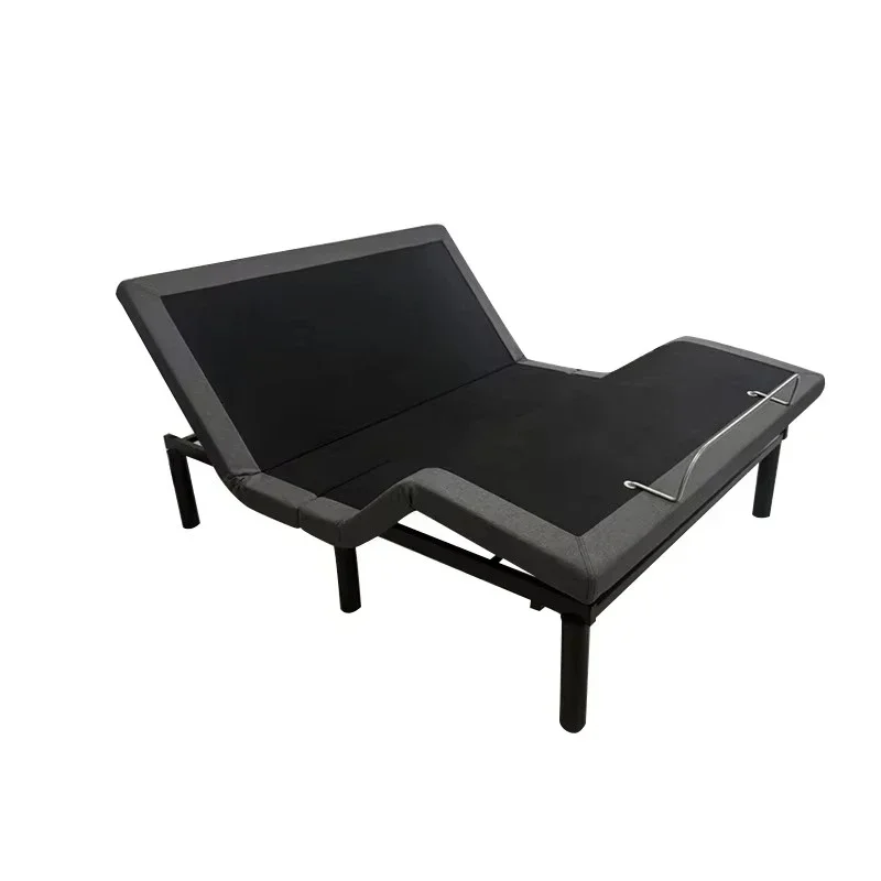 

Durable adjustable bedroom bed with mattress, modern design smart furniture