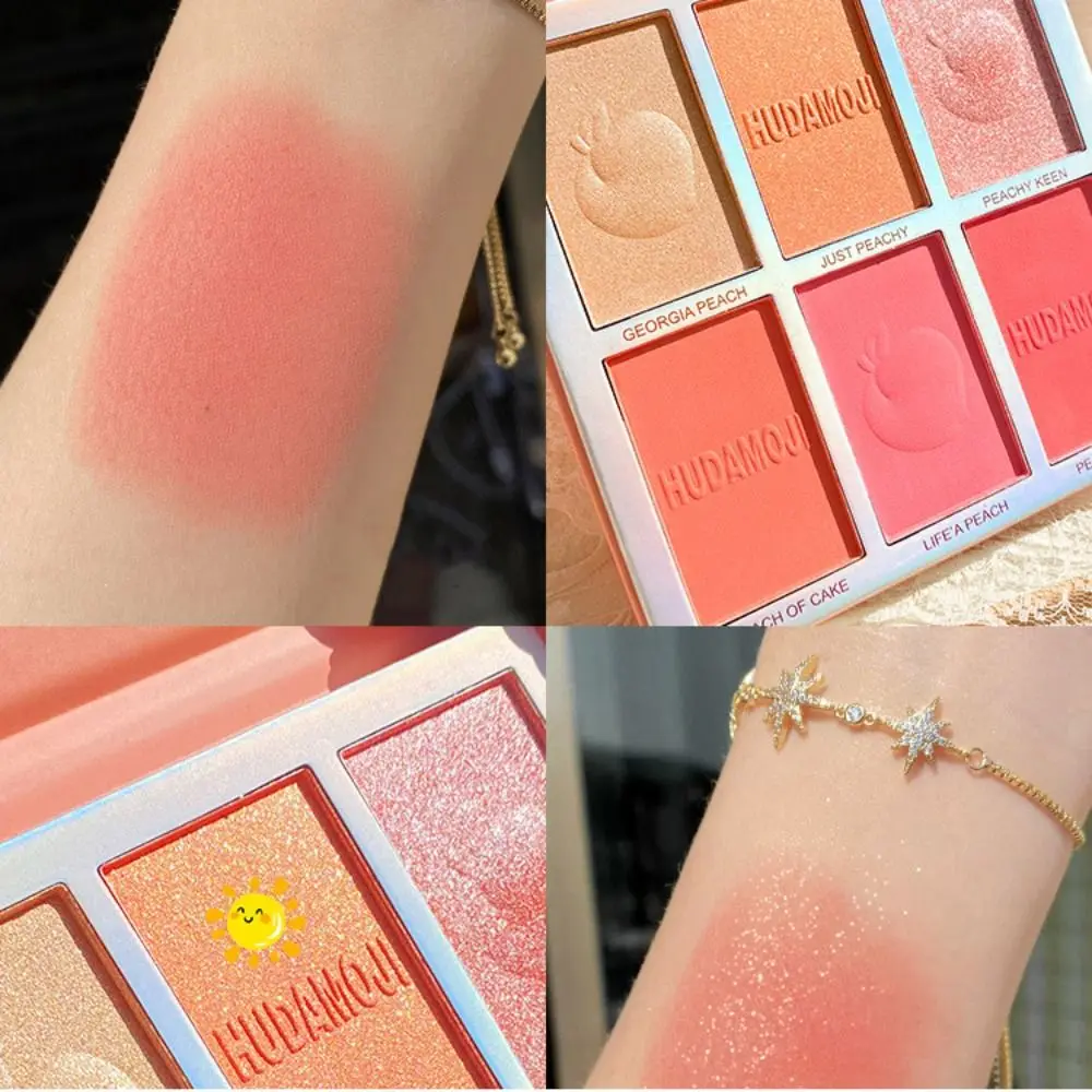 

Body Glitter Highlighter Six Color Eyeshadow Eye Shimmer Glitter Powder Blusher Long-Lasting Pink Eye Makeup Tools Girl