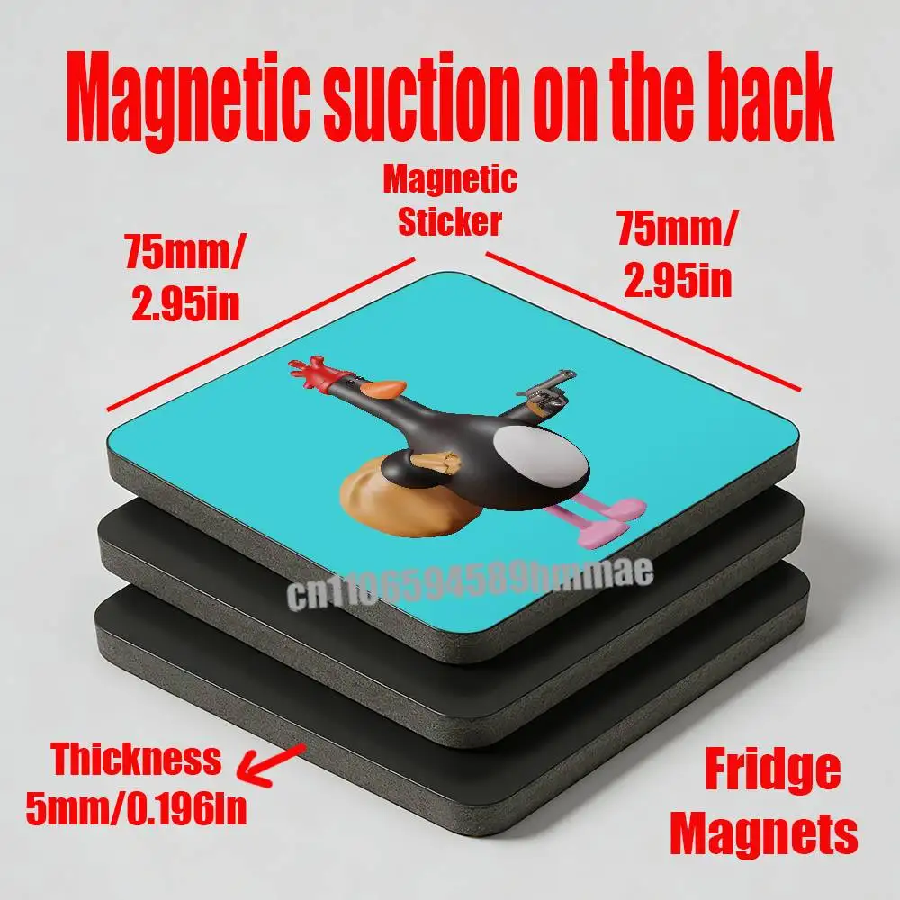 For F-Feathers Cute M-McGrawS Fridge Freezer Refrigerator Magnets Kitchen Metal Cabinet Magnetic Sticker Card