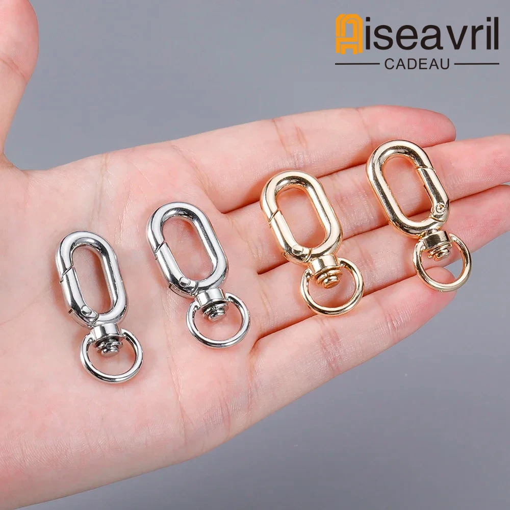 50pcs 39mm Metal Lobster Clasp Swivel Snap Hooks Dog Buckle for Bag Hardware Parts Accessories Keyring Buckles Wholesale