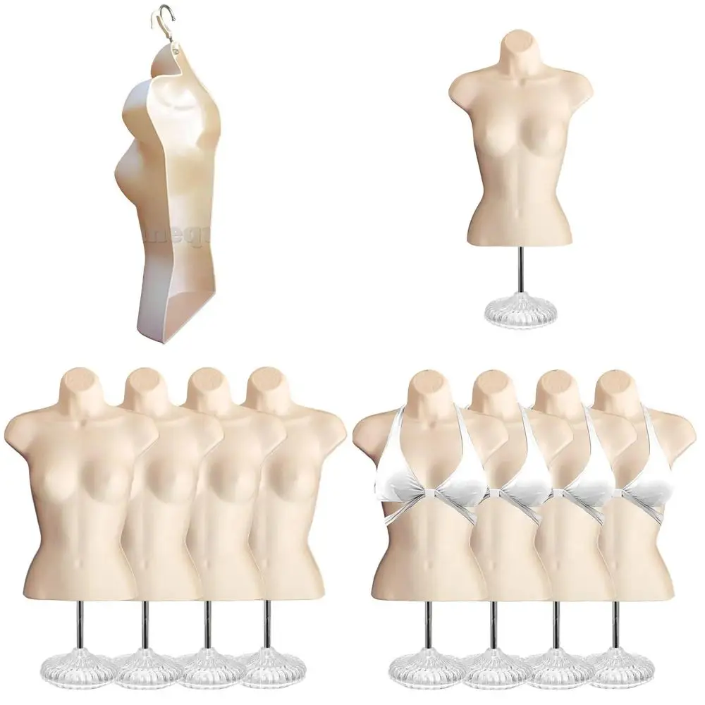 

Набор манекенов с полой спинкой, акриловой подставкой и металлическим штативом, размеры S-M (4 шт.)