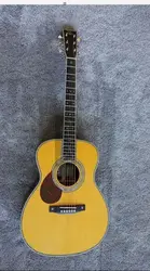 left handed AAAA all solid European spruce rosewood guitar OM42 45 handmade full solid OM acoustic guitar can ship from US