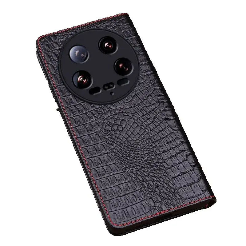 

Чехол для телефона из натуральной кожи с магнитной застежкой для Xiaomi Mi 15 Pro 14 13 12s 11, ультра-подставка, защитная полная кобура