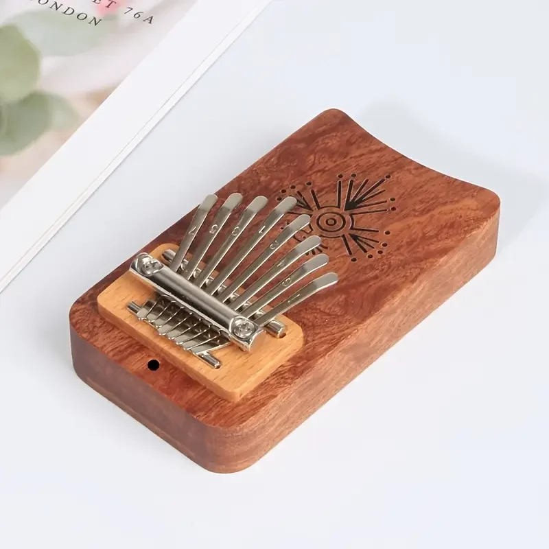 HAIMAI Kalimba 8-toetsen Kalimba Vogelduimpiano Akoestische vingerpiano Sapele Houten muziekinstrument