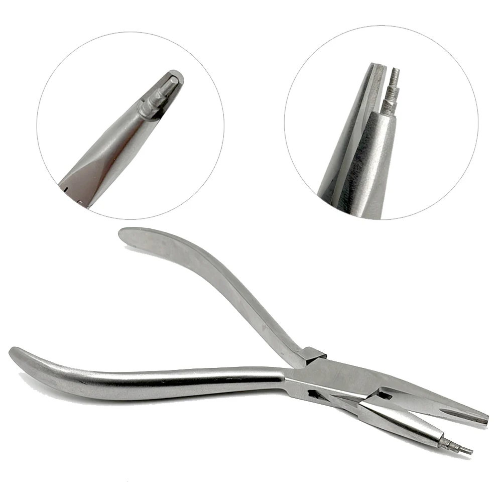 Dental Orthodontic Tweed Omega Loop Bending Forming Plier Dentist Stainless Steel Bend Form Plier Dental Instrument Tools