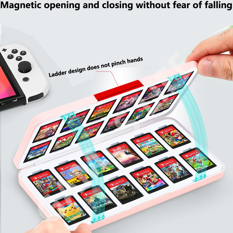 2025 New Ns Switch OLED Game Card Storage Box 24in1 Card Case Card Cover for Nintendo Switch Ns Oled Lite Accessories