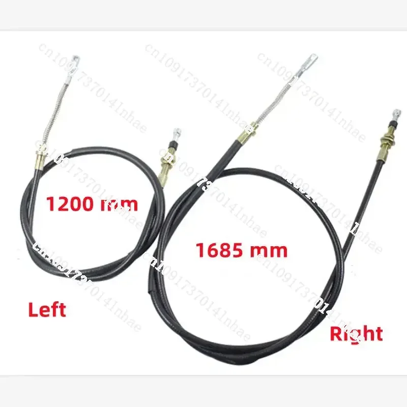 2Pcs/Set Hand Parking Brake Cable Stay Wire Left 1.20m Right 1.685m for Tailift Forklift 92512128 92512129 FD20-35