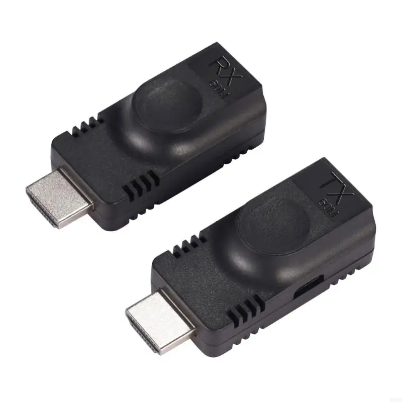 HD Extender 60M over Cat5e/6/7 cable 1080P HDMI to RJ45 converter Extender for PC laptop PS4 PS5 HDTV