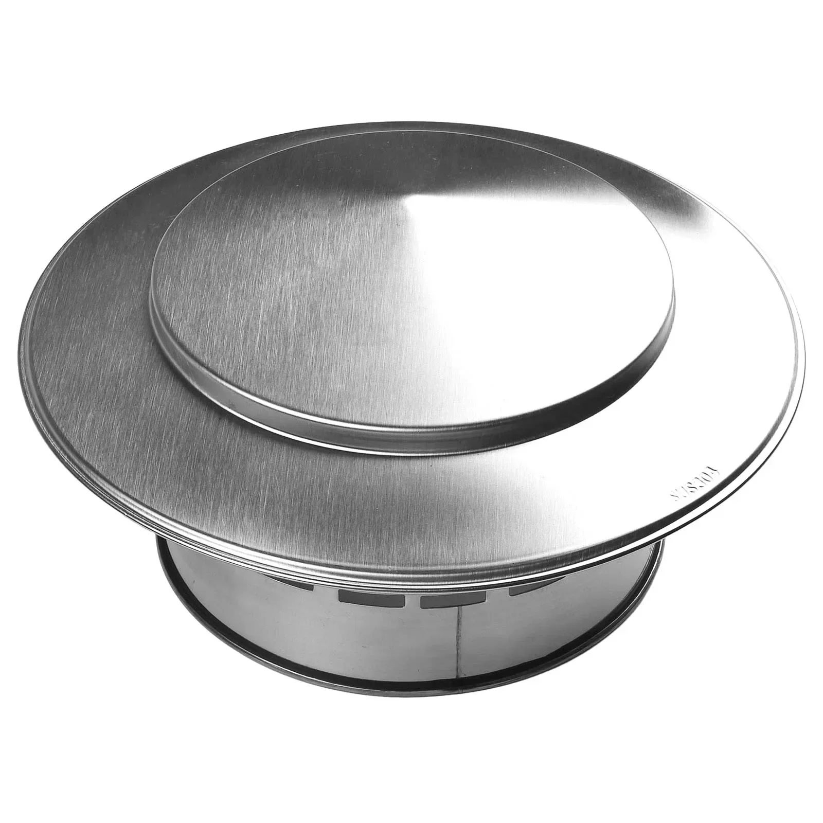 75-200mm Stainles Steel Chimney Cap Exterior Wall Air Outlet Roof Pipe Exhaust Hood For Ventilation Duct Outlet Roof Chimney Cap