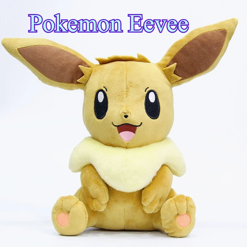 30Cm Anime Eevee Knuffels Cartoon Pokemon Leuke Elf Pluche Pop Soft Gevulde Kawaii Eevee Kussen Verjaardagscadeau Voor jongens Meisjes