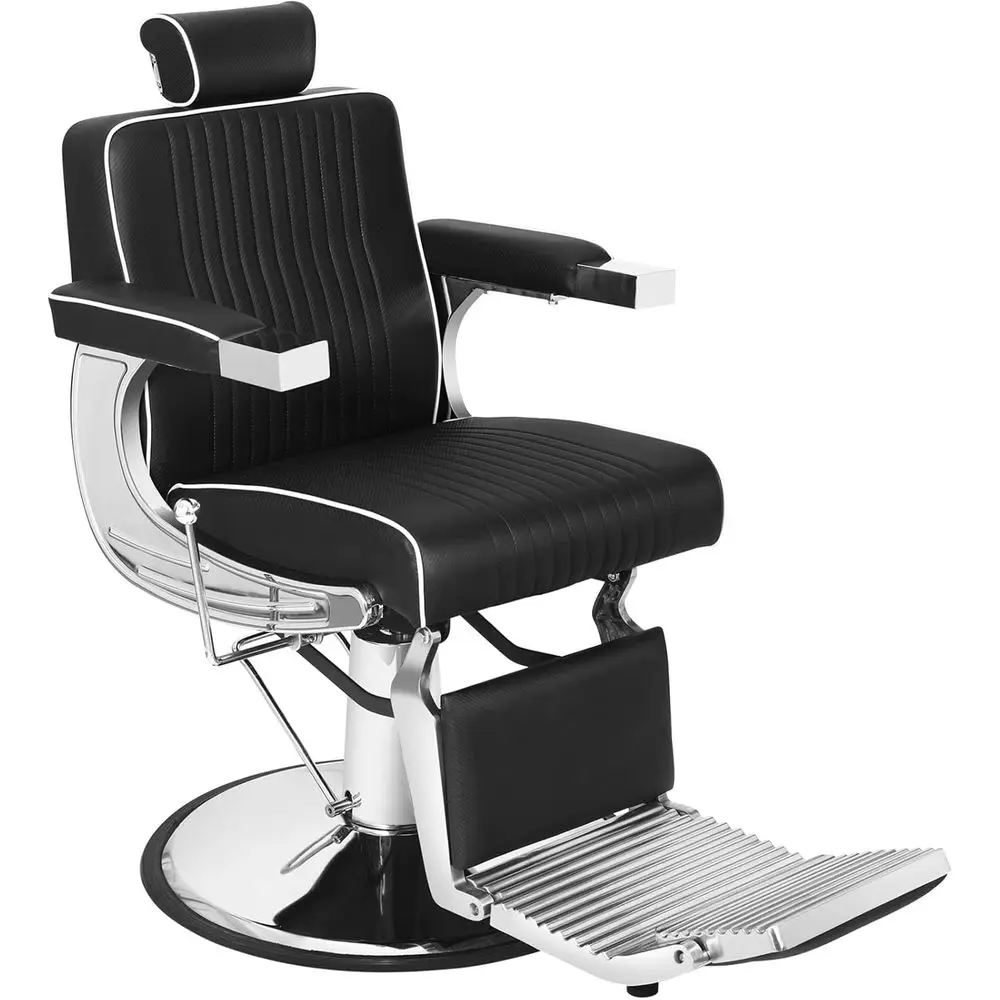 Poltrona da barbiere idraulica reclinabile per saloni - Sedile per stilista ergonomico per parrucchieri e trattamenti di bellezza