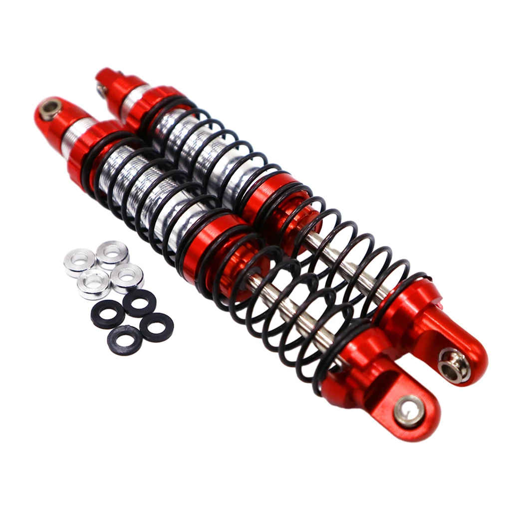 RCGOFOLLOW Aluminum Double Section Front Rear Shock Absorber For 1/10 TRAX-4 Trx-6 SCX10 D90 D110 Climbing RC Upgrade Parts