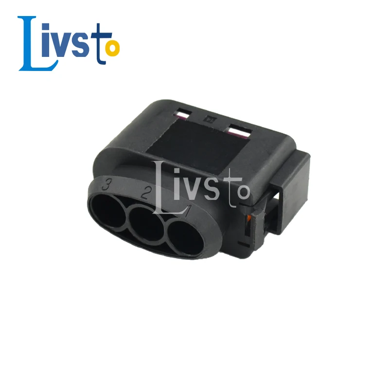 2 Sets 3 Pin  Female 1J0 937 773 Car Fuse Box Plug Sealed Waterproof Auto Wire Harness Connector 1J0937773 For VW Audi