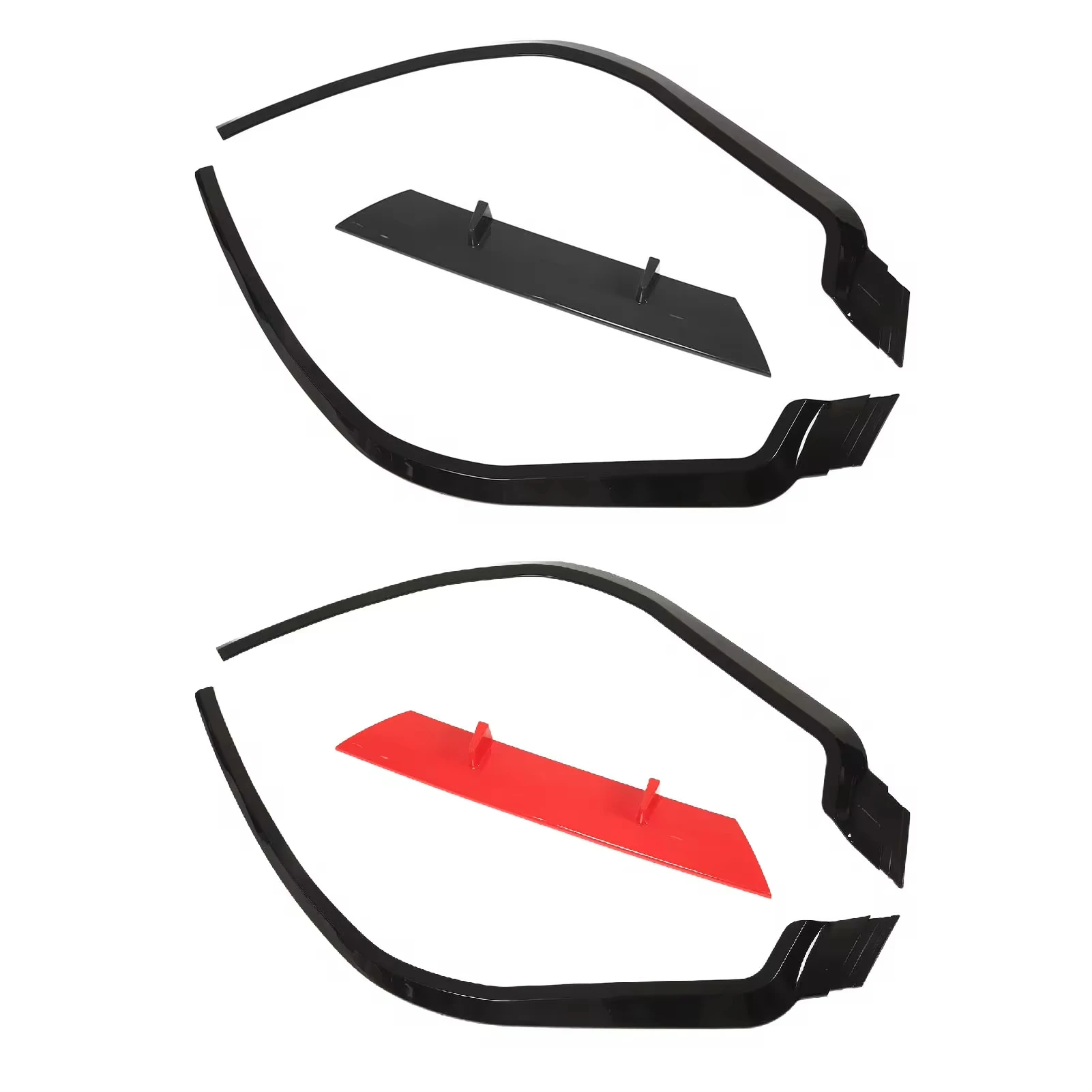Universal Front Bumper Lip Spoiler Chin Front Skirt Splitter Body Kit  Exterior Protevtive Extension Decoration