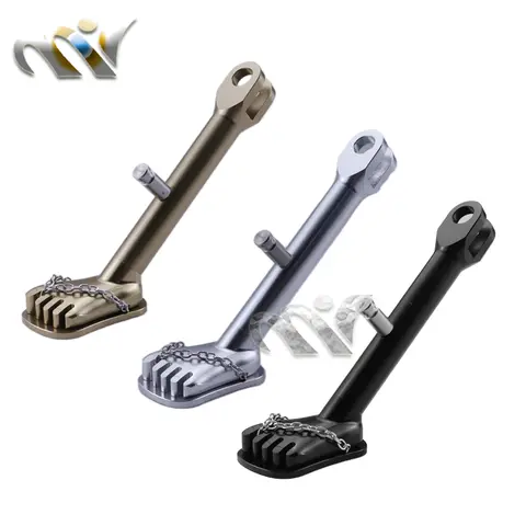 Universal Motorcycle Kickstand Side Support Kick Bracket Foot Stand Side Tripod Alloy Motorbike Parking Kickstand DIO JOG ZX50