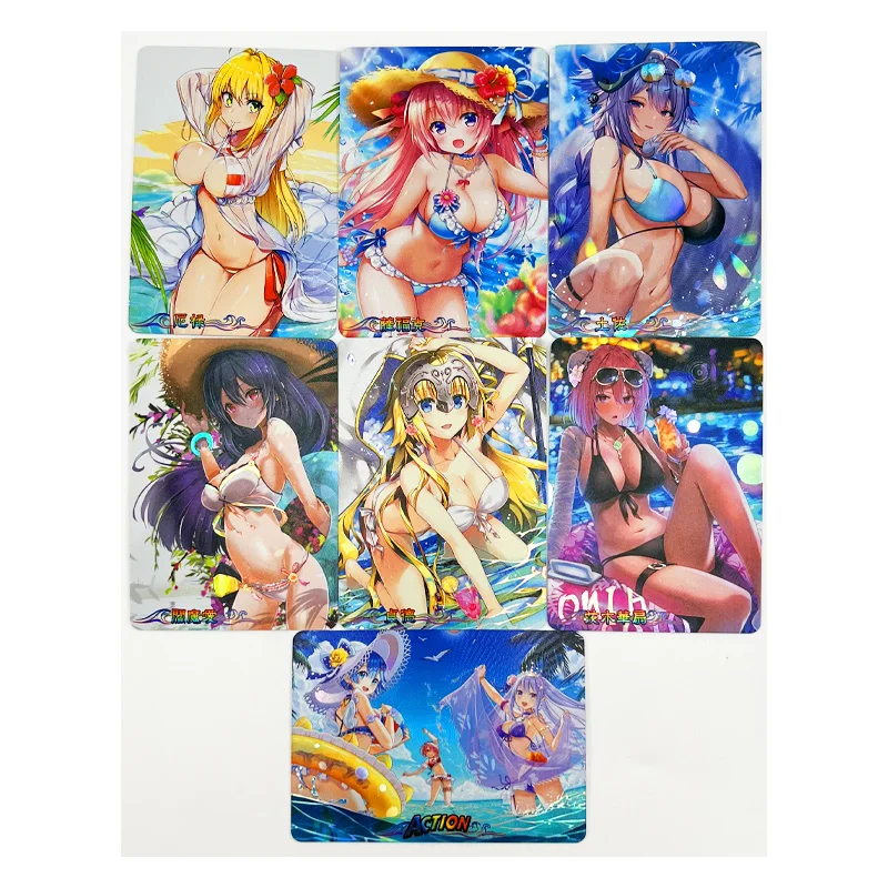 55 teile/satz acg sexy android 18 rem Badeanzug 8.8*6,3 cm Spielzeug Hobbys Hobby Sammlerstücke Spiel Sammlung Anime Karten