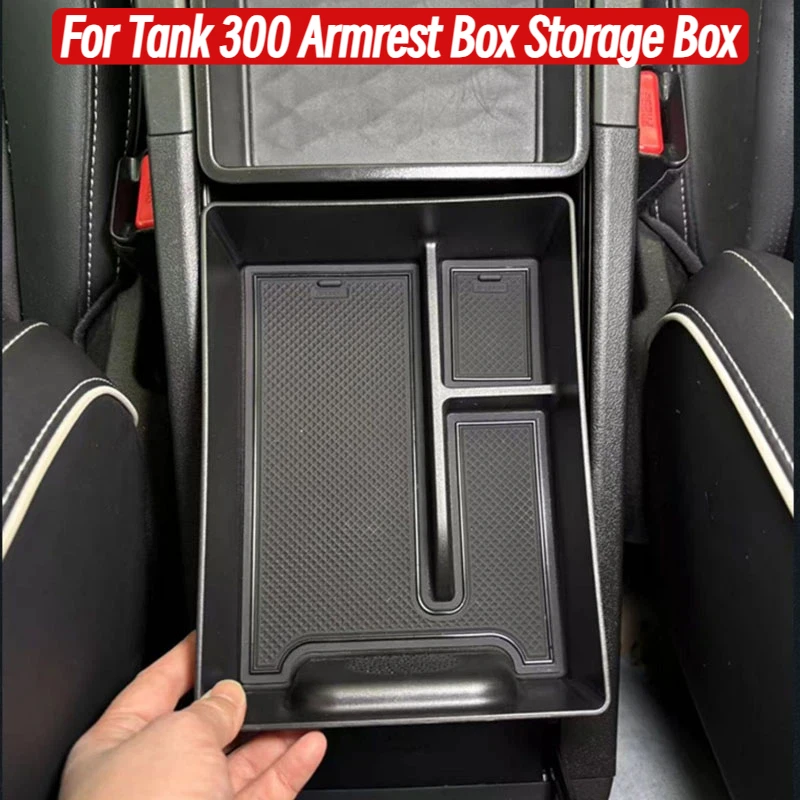 For Tank 300 21-26 Armrest Box Storage Box Central Control Lower Storage Box Car Interior Accessories GWM WEY TANK 300 tank 300