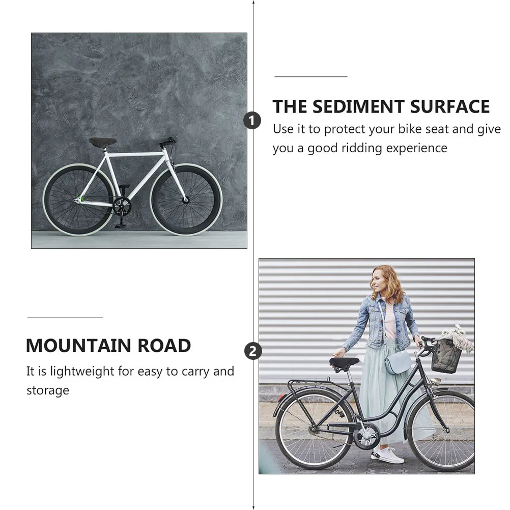 

2 Pcs Car Seat Cover Bike Accessories Breathable Saddle Sponge Cushion Mesh Sunblock