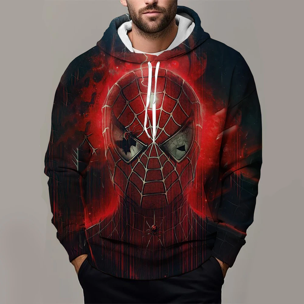 Fashion Spider Man Hero Returns Steel Spider Print Hoodie Child boy 3D Print Hooded Harajuku Oversized Autumn Men Clothing