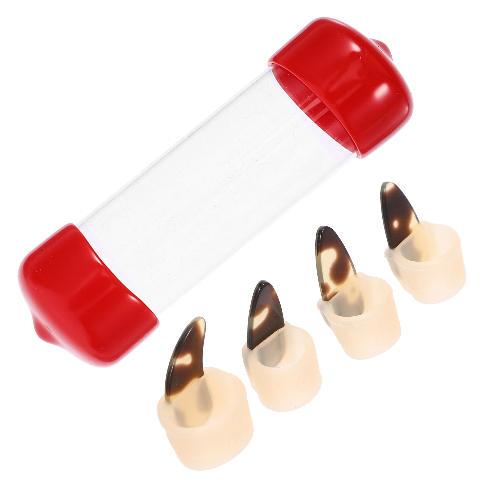 

8 Pcs Nails Set Guzheng Nail Covers Adjustable Silicone Protectors Kids 8 16 Right Hand Beige Free Tape Reusable