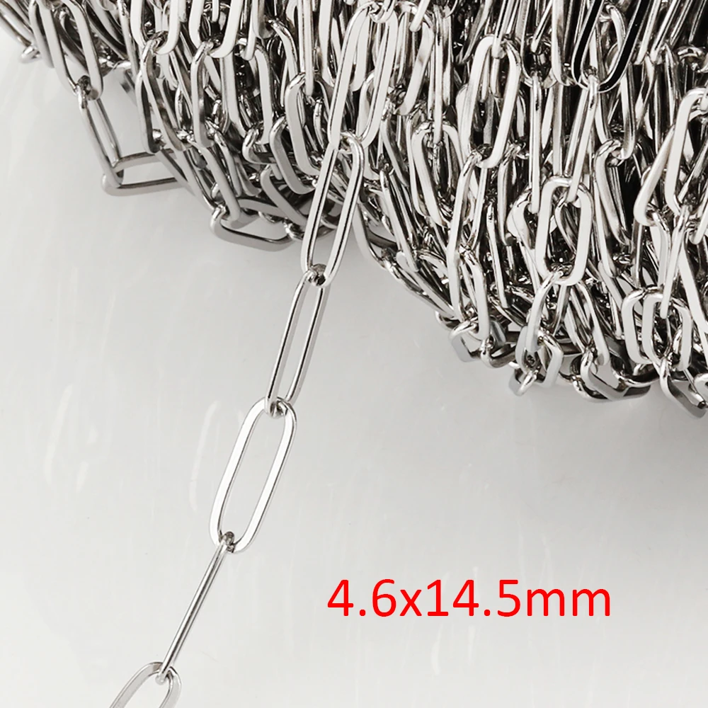 2 meter lange roestvrijstalen kettingen verkrijgbaar in meerdere stijlen voor het maken van DIY kettingen, armbanden, sieraden en accessoires, kralenkettingen