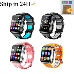 Kids Smart Watch for Children GPS Positioning 4G Sim Card SOS Phone Call 64+2GB APP Store 2MP Dual Camera Waterproof Face ID W5