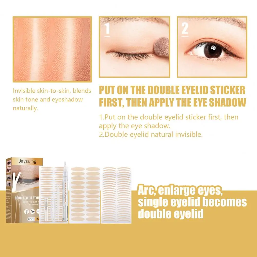 1 Set Eyelid Tape Trace-less Comfortable Makeup Tool Double Eyelid Styling Sticker   Double Eyelid Sticker  for Female