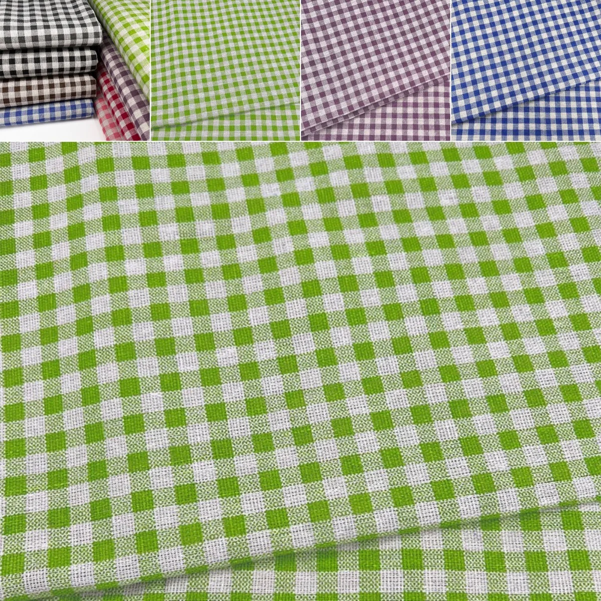 

Хлопково-льняная клетчатая ткань, винтажная скатерть с принтом, материал и шикарный домашний декор в стиле бохо, дышащая смесь льна в мелкую клетку