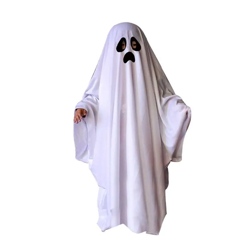 ชุดคลุมผีฮาโลวีนโพลีเอสเตอร์ พร้อมไฟฟักทอง สำหรับถ่ายภาพ ชุดแฟนซีเอลฟ์ อุปกรณ์ประกอบฉาก ชุดแต่งกาย