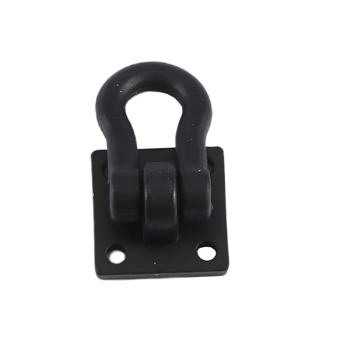 BAAA-2Pcs Trailer Towing Buckle Tow Hooks โลหะปีนเขา Trailer Shackles สําหรับ 1/10 RC รถบรรทุกรถปีนเขา (สีดํา)