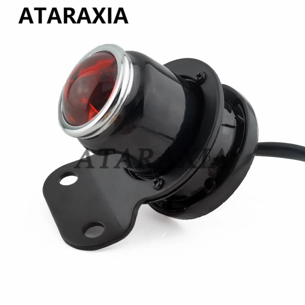 Rücklicht Halogenlampe Motorrad Rücklicht Rück leuchte Bremslicht für Fahrräder Cafe Racer Heck bremse Kennzeichen leuchte