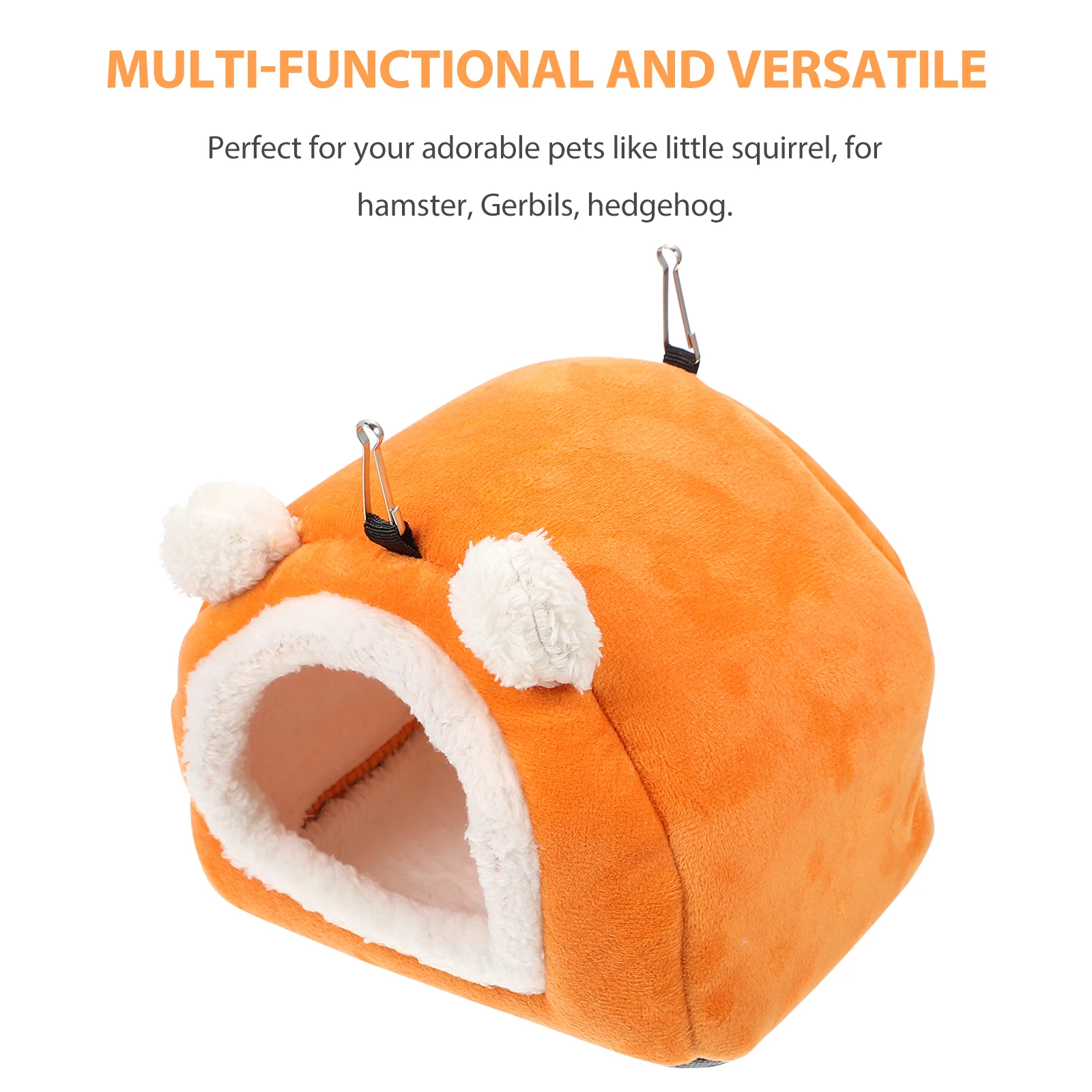 

Cotton Pet Nest Hamster Bed Cartoon Shape Portable Washable Warm Linings Squirrel Hedgehog Gerbils Winter Rest House Pet