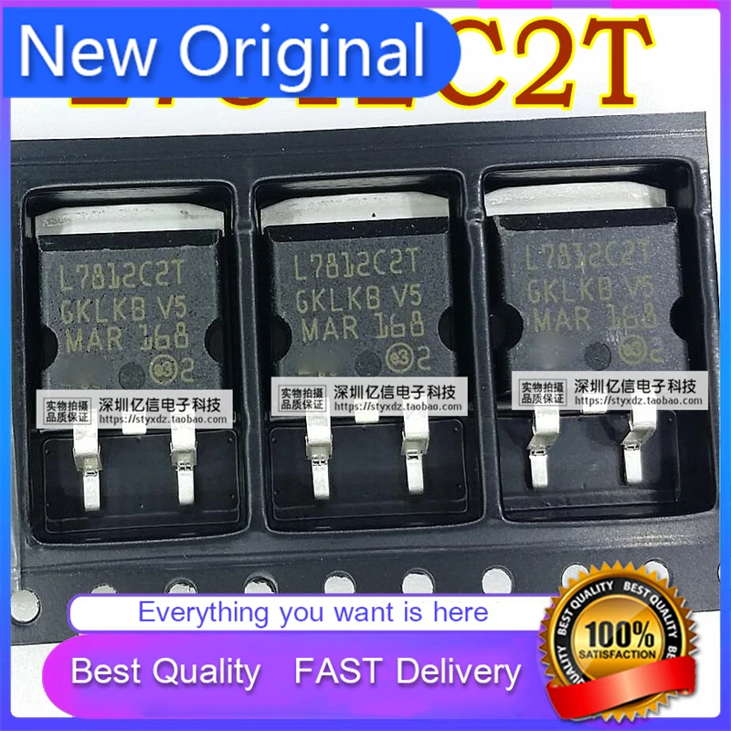 10Pcs/Lot New Original L7812C L7812C2T L7812 TO-263 PATCH TRIPLE-TERMINAL Voltage-Regulator TUBE Good Quality