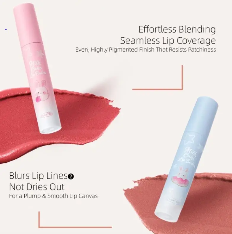 FLORTTE Not Alone Series Creamy Lip Balm Cheese Lip Mud 3.2g Lip Tint Lipsticks Cosmetics Makeup
