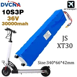 36V 30Ah 18650 Rechargeable Lithium Battery Pack 10S3P 500W High Power for Modified Bikes Scooter Electric Vehicle,With BMS XT30