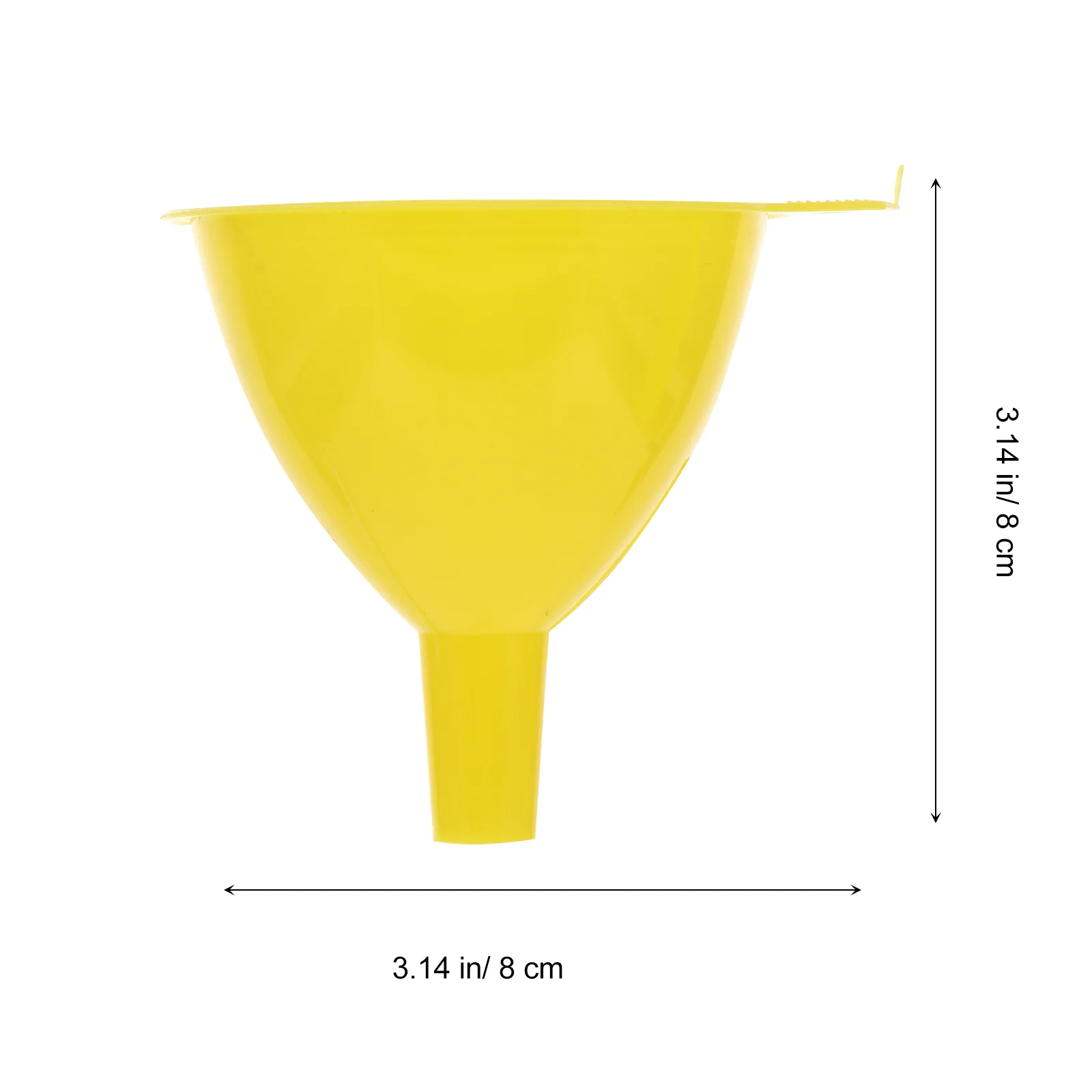 10 Pcs Plastic Funnel Separating Useful Funnels Dispenser Chemical Liquid Filling Yellow