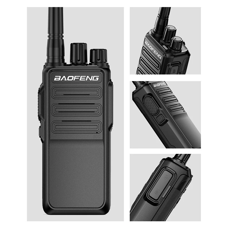 2PCS BaoFeng Walkie Talkie BF-1904 High Power Professional Penetrating Radio Supports Type C Charge Long Range Powerful Portable