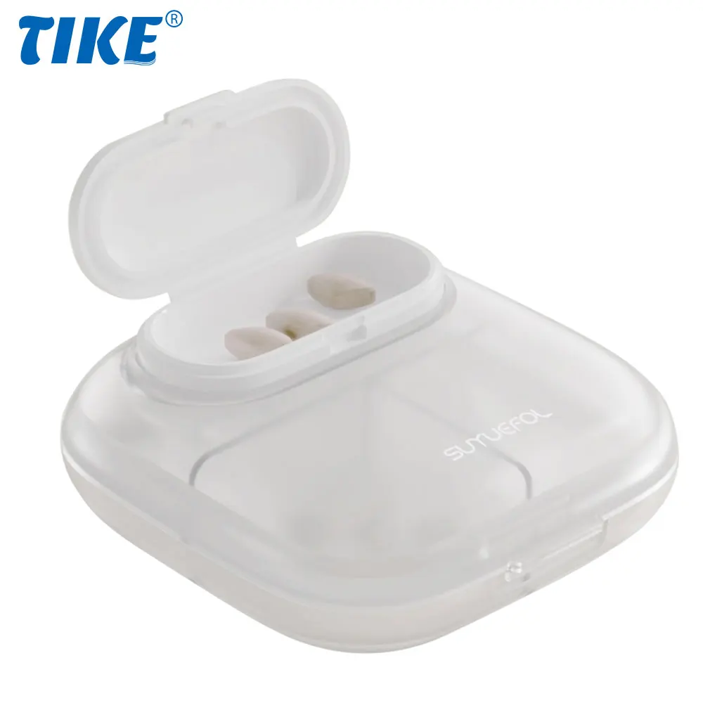 Small Pills Container 4/6 Compartments, Daily Pill Box for Pocket, Portable Pills Case for Purse, Detachable Medicine Organizer