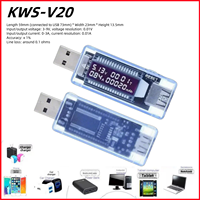 USB Voltage Meters Current Voltage Capacity Battery Tester  Volt Current Voltage Doctor Charger Capacity Tester Meter Power Bank